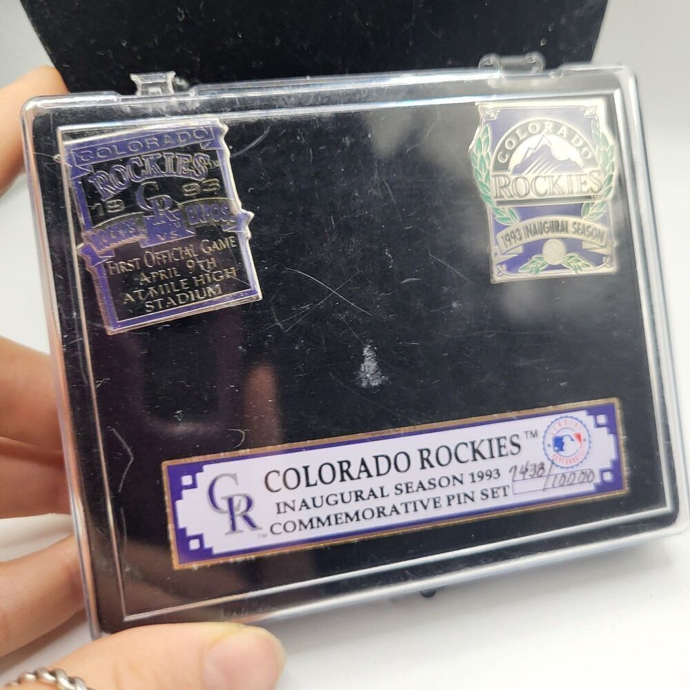 Colorado Rockies 1993 Inaugural Season Limited Edition Pin Set 7438/10,000